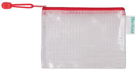 Torba do przechowywania Tarifold z zamkiem błyskawicznym 160x110mm pvc rd | 8 sztuk