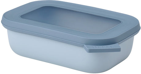 Mepal - pudełko do przechowywania żywności Cirqula z wieloma misami - 500 ml - prostokątne - nordycki błękit