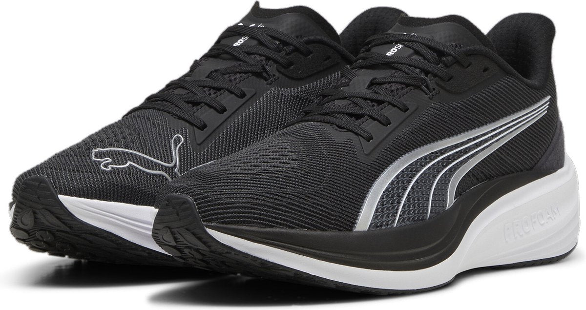 Buty sportowe Puma darter pro unisex - czarno-białe