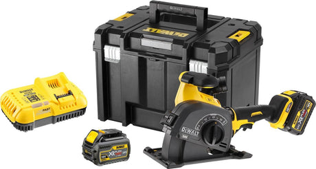 Dewalt dcg200t2 | wycinak szczelinowy | 54v xr | napięcie elastyczne | 125mm | 2x akumulatory 6,0ah i szybka ładowarka - dcg200t2-qw