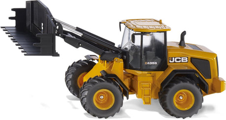 Siku 3663, koparka rolnicza jcb 435s, 1:32, metaloplastyk, pomarańczowa, system wymiany ładowacza czołowego, pomarańczowa