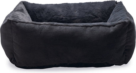 Beeztees moza - kattenmand - pluche - antraciet - 48x37x15 cm one size