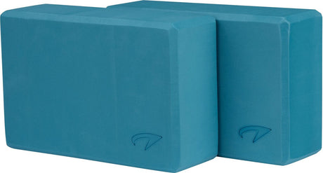 Blok do jogi Avento - zestaw 2 szt. - pianka - niebieski - 23 x 15 x 7,6 cm