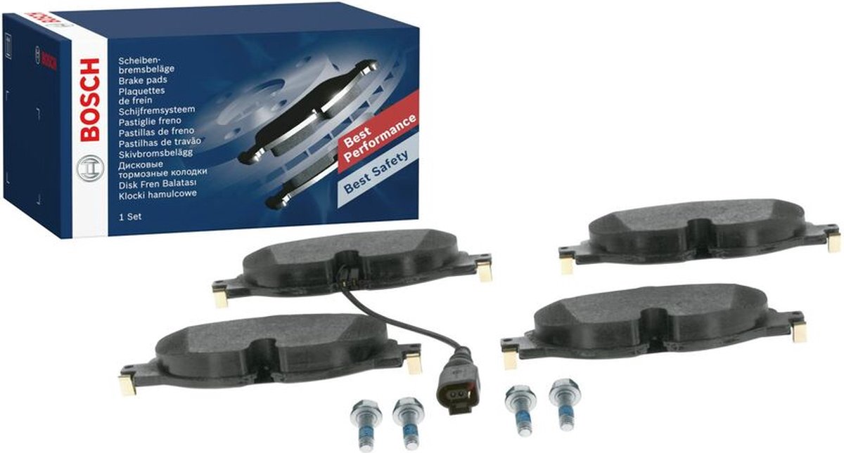 Bosch jeu de 4 plaquettes de frein à disque 0986494660 d'origine 1