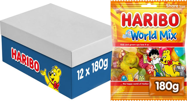 Haribo World Mix - mieszanka cukierków - 12 x 180g