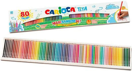 Kredki Carioca tita wielokolorowe 80 części
