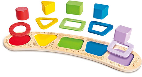 Drewniane puzzle dla malucha Hape - zabawka edukacyjna.