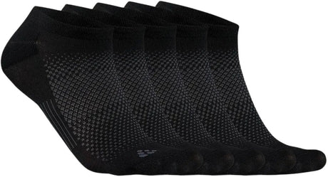 Craft active footies 5-pak skarpet sportowych unisex - czarny