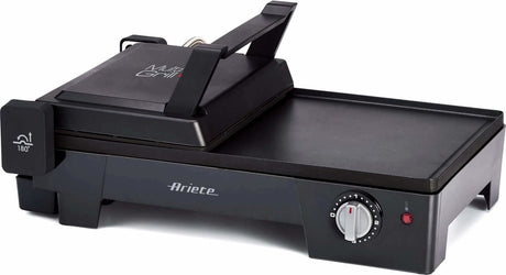Ariete 1916 10 Multigrill Grill stołowy 3 w 1 z gładką i żebrowaną płytą - grill kontaktowy - grill - 2400 watów