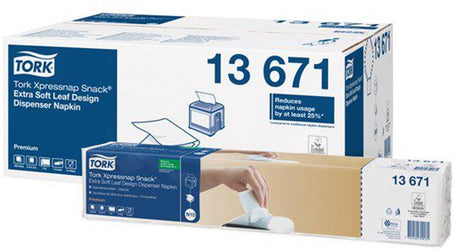 Tork 13671 xpressnap 4000szt n10 serwetka z dozownikiem przekąsek 1 4v 2warstwowa 21,6x21,6cm 4000szt (13671)
