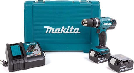 Wiertarka udarowa Makita dhp453rfe z akumulatorem 2x 3,0ah w walizce