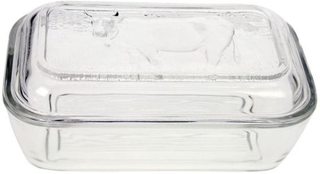 Naczynie do masła Luminarc Vaca białe szkło (17 x 7 cm)