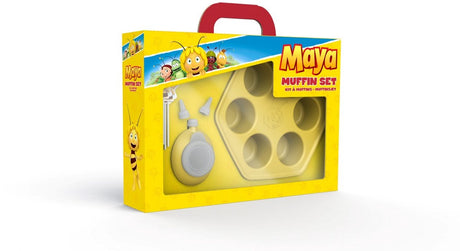 Forma na muffinki Pszczółka Maja - 6 muffinek - silikon - można piec w piekarniku do 220°c - żółta