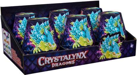 Minifigurka smoka Crystalynx Spin Master Crystal Lynx o średnicy 23 cm.