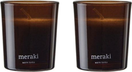 Meraki geurkaarsen set warm tonka klein