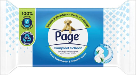 Page vochtig toiletpapier fris en schoon 38 stuks