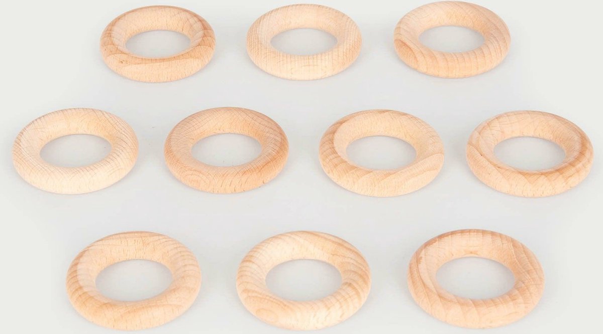 Pierścień z drewna bukowego Tickit ® 48 mm