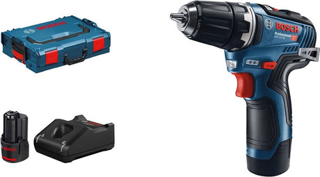 Bosch professional gsr 12v-35 accuboormachine - met 2x 12v accu (3.0 ah) en lader - incl. koffer