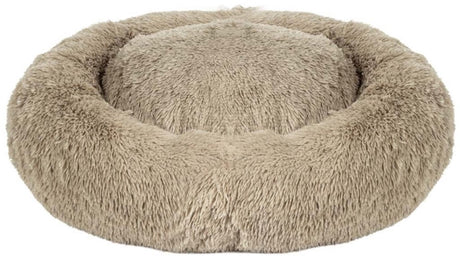 Duvo plus przytulne - łóżko w kształcie pączka - beżowy - m - 65x65x15cm - można prać