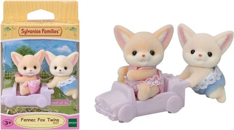 Sylvanian families 5697 tweeling woestijn vos-fluweelzachte speelfiguren