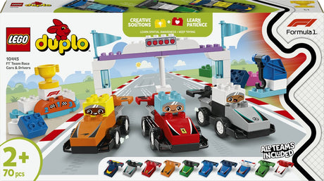 LEGO Duplo Town 10445 Samochody wyścigowe i kierowcy zespołu F1