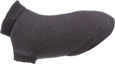 Sweter dla psa Trixie - antracytowy slim fit 70cm - bawełna, wełna, poliamid, z kołnierzem