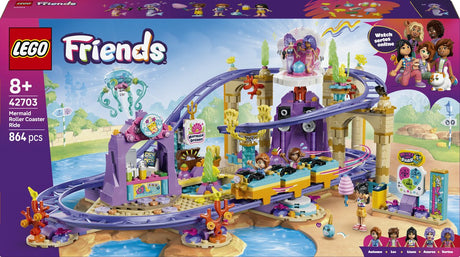 Lego friends syrenka kolejka górska dla dzieci z figurkami 42703