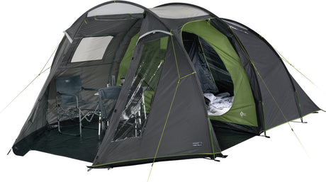 High peak ancona 4.0 - tunneltent - 4-persoons - grijs donkergrijs groen