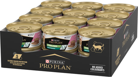 Pro plan sterylizowany dorosły kot - mokra karma dla kotów - łosoś tuńczyk - 24x 85 g