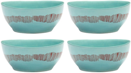 Serax - uczta ottolenghi - miska s - lazurowo-niebieski czerwony - 16 ø - 4 sztuki