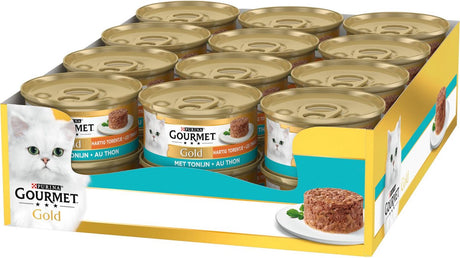 Gourmet Gold cząber Tower - mokra karma dla kotów - tuńczyk - 24 x 85 g