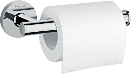 Uniwersalny uchwyt na papier toaletowy Hansgrohe Logis - bez klapki - chrom na wysoki połysk