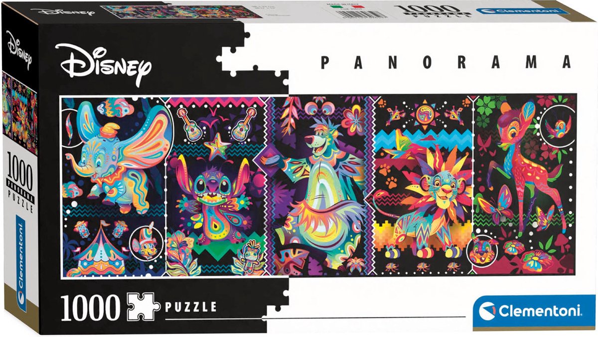 Clementoni - puzzle - 1000 elementów - panoramiczne księżniczki - puzzle dla dzieci