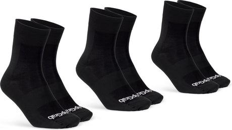 Gripgrab - lekkie letnie skarpetki rowerowe SL, 3 sztuki, 3 pary skarpetek rowerowych Coolmax, regularny krój - czarne - unisex
