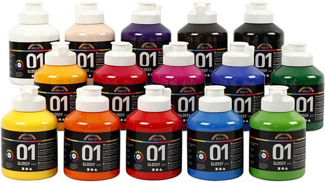 Farba akrylowa A-color kolor błyszczący półprzezroczysty, 15x500ml