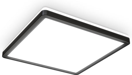 Briloner b.k.licht - panel LED z podświetleniem pośrednim i lampa sufitowa z podświetleniem i ultra płaska 28mm i neutralna biała barwa światła i 293x293mm