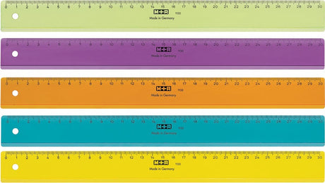 Niemarkowa linijka marki sans m+r 30cm, plastikowa, przezroczysta, mix