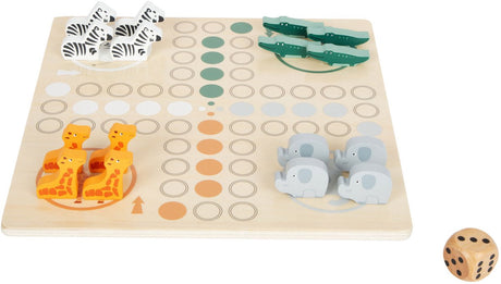Mała stopa - drewniane safari z grą ludo