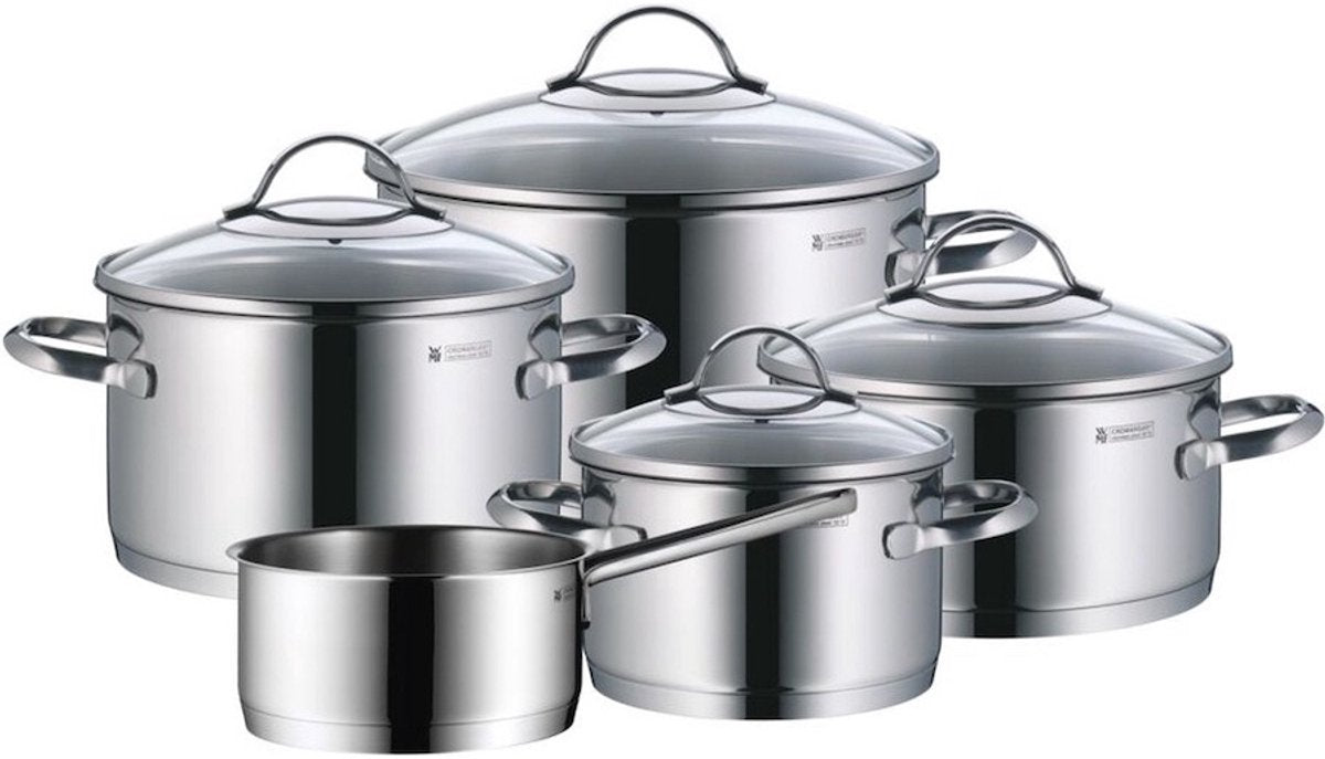 Wmf provence plus - pannenset - 5-delig - geschikt voor inductie - rvs - inclusief deksels
