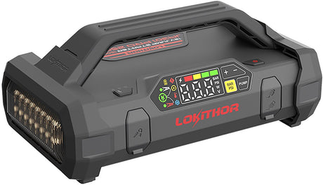 Urządzenie rozruchowe Lokithor ja301 pro - 2500a 12v - sprężarka powietrza - power bank - latarka LED - do samochodu, motocykla, łodzi, SUV