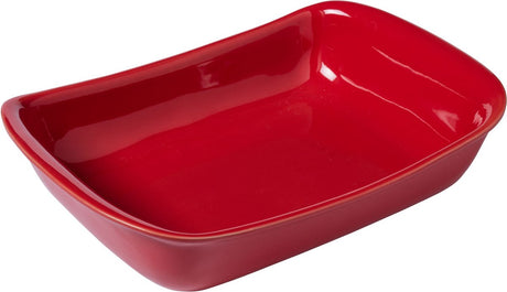 Pyrex - najwyższa forma do pieczenia prostokątna 3,2 litra - czerwona - ceramiczna