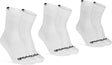 Gripgrab - lekkie letnie skarpetki rowerowe SL, 3 sztuki, 3 pary skarpetek rowerowych Coolmax, regularny krój - białe - unisex