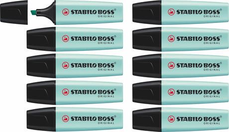 Stabilo boss oryginalny pastel - zakreślacz - nuta turkusu - opakowanie 10 sztuk