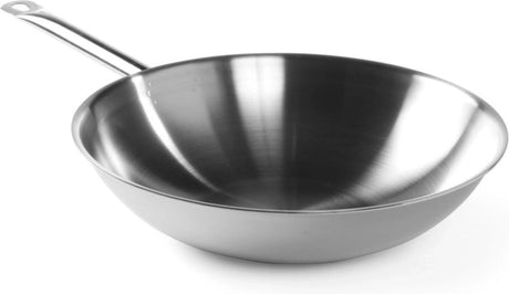 Wok Hendi profesjonalny – trójwarstwowa konstrukcja – szybkie wchłanianie ciepła – 360 mm – bez pokrywy