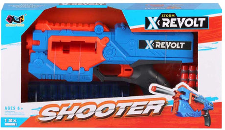 Zabawki Lobbesa, np. Shooter x Revolt - z 12 miękkimi strzałkami