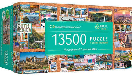 Puzzle Trefl podróż tysiąca mil fsc mix 70% - 13500 elementów.