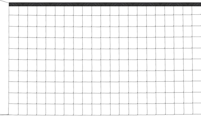 Avento get go volleybalnet - 9.5 x 1 m - zwart - inclusief ophangkoorden one size