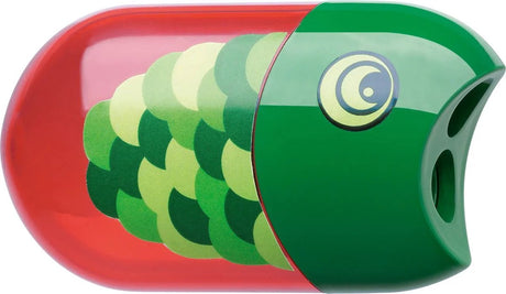 Temperówka Faber-Castell z gumką - motyw rybki - 2 dziurki - fc-183527