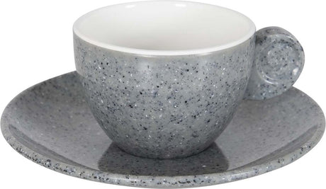 Gimex - linia solidna - zestaw do espresso - granit - szary - 85 ml - 2 sztuki