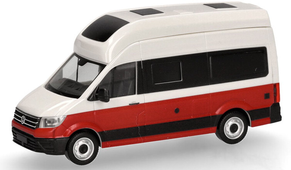 Herpa vw crafter grand california 600, beżowo-czerwony